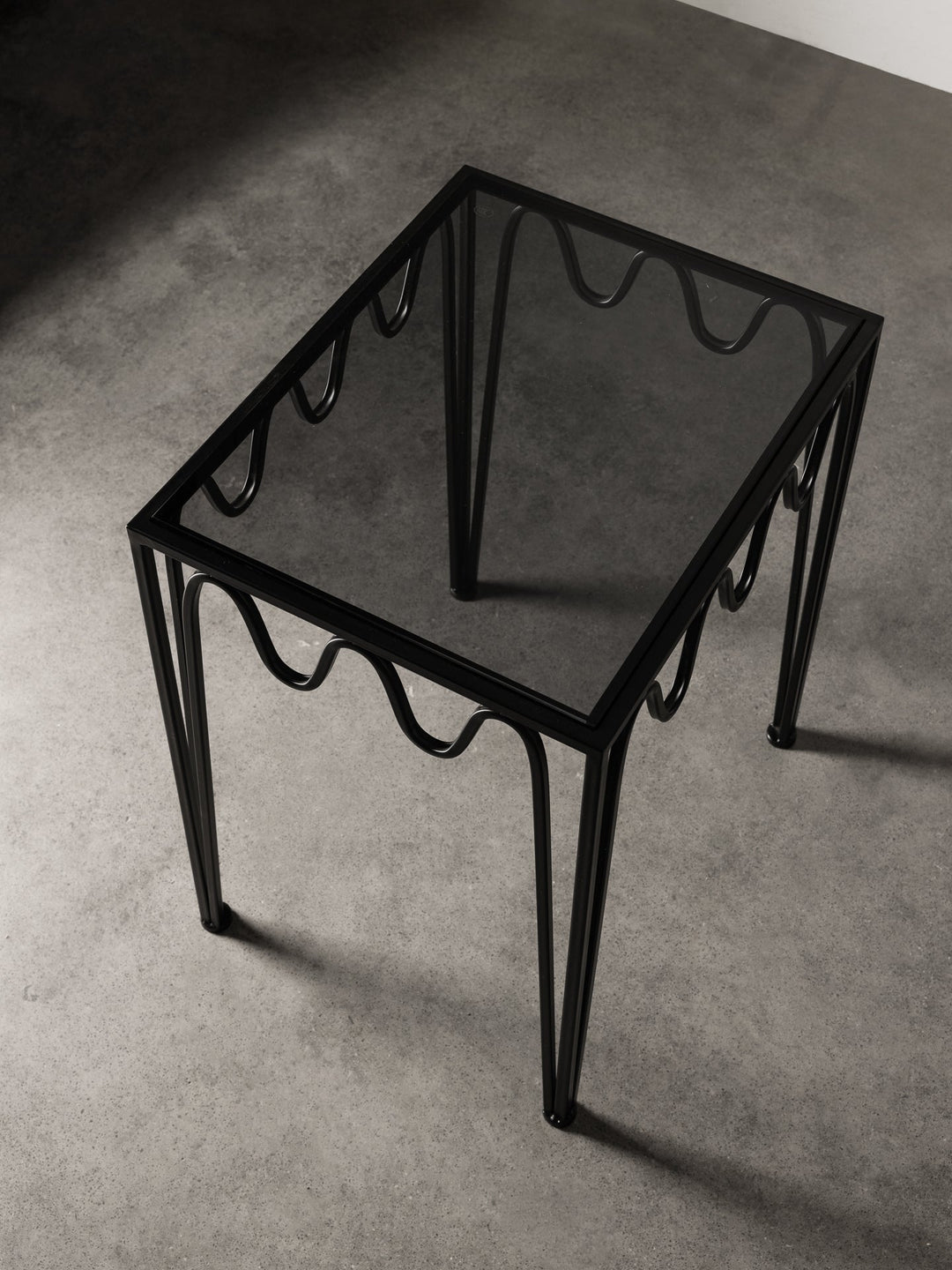 Wave Side Table Pair Black