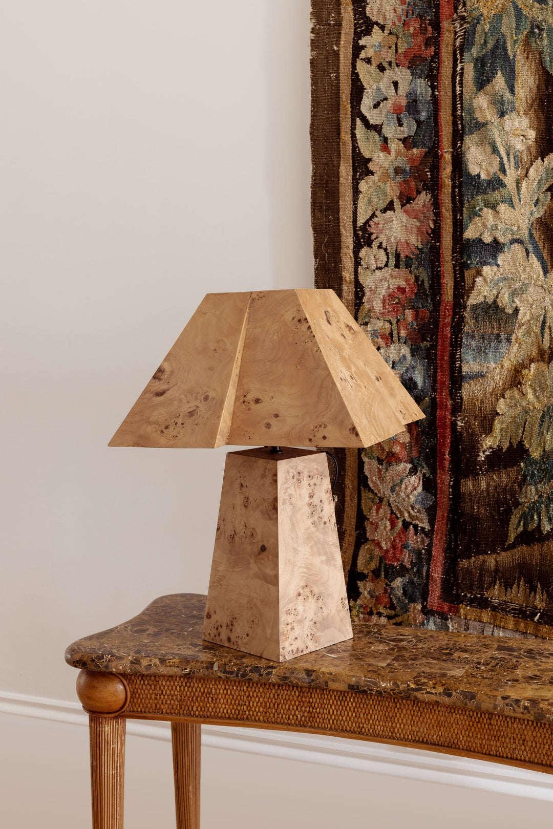 Bohan Table Lamp Burlwood