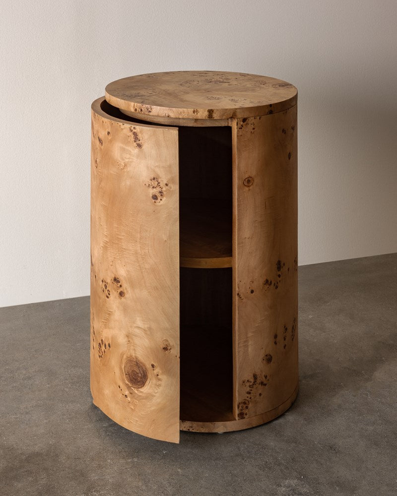 Vernier Round Side Table Natural II